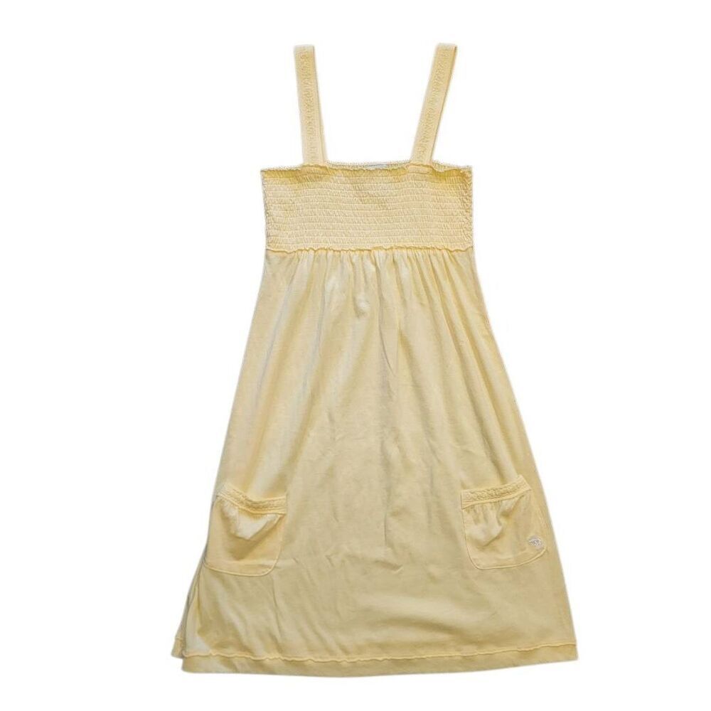 Y2K Vintage Abercrombie & Fitch Dress Women's XS Butter Yellow Babydoll Top